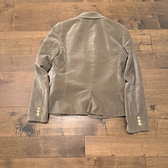 J. Crew Factory Velvet Tan Blazer - Picture 2 of 3